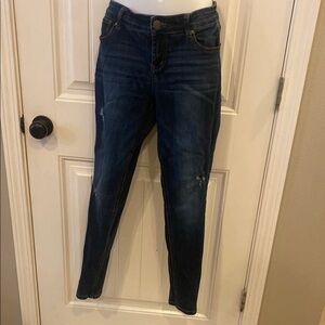 🔥5/$20🔥 Distressed Maurices Blue Skinny Jeans Classic Denim